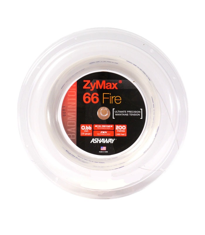 Πλέγμα Badminton ASHAWAY ZyMax® 66 Fire Power Άσπρο