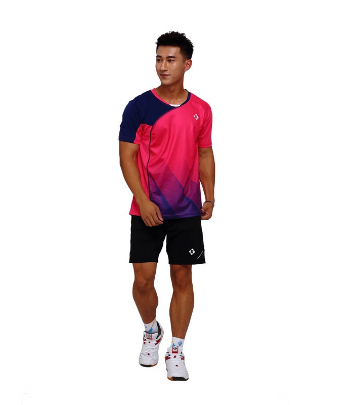 Αθλητικό Ανδρικό Μπλουζάκι Kumpoo KW-7102 Ροζ