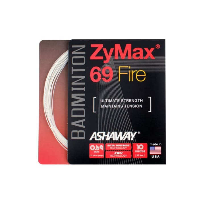 Πλέγμα Badminton ASHAWAY ZyMax® 69 Fire Άσπρο