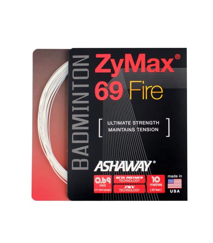 Πλέγμα Badminton ASHAWAY ZyMax® 69 Fire Άσπρο