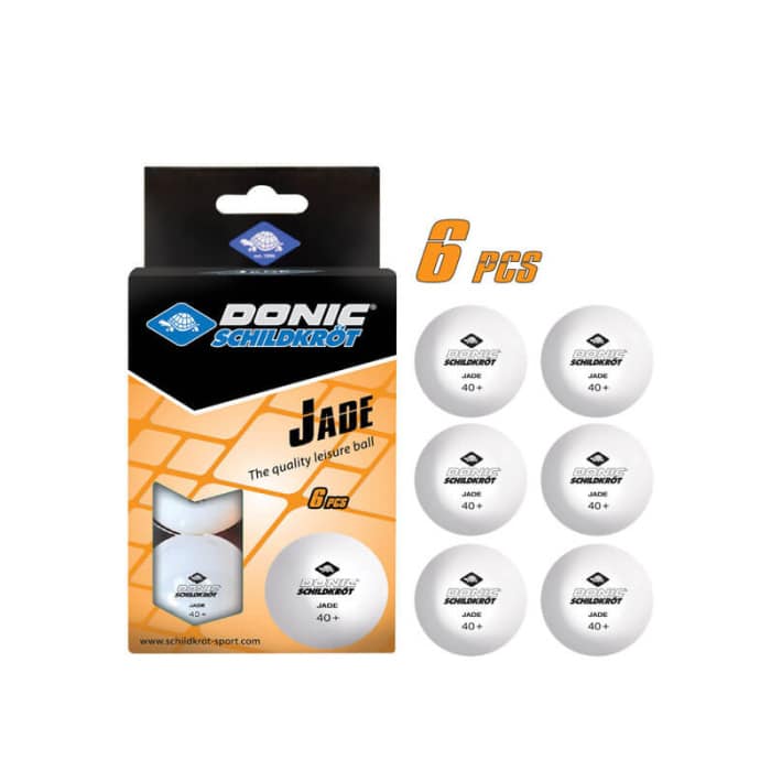 DONIC Μπαλάκια Ping Pong Jade 6 τεμάχια Άσπρα