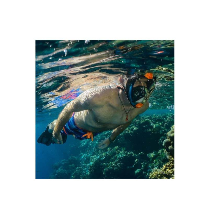 Μάσκα Θαλάσσης Fullface Ocean Reef Aria Classic Μαύρη
