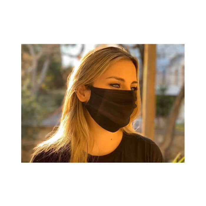 Μάσκα Προστασίας Υφασμάτινη Μαύρη