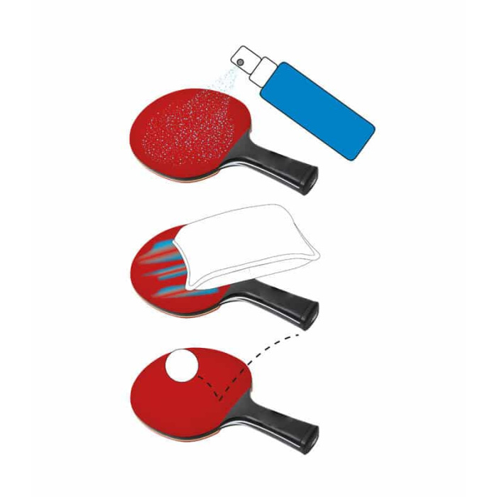 DONIC Σετ Καθαρισμού Ρακέτας Ping Pong Σπρέι/Σφουγγάρι