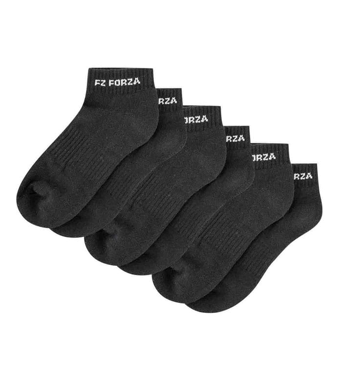 Αθλητικές Κάλτσες Κοντές FORZA Comfort Μαύρες (3 ζευγάρια)