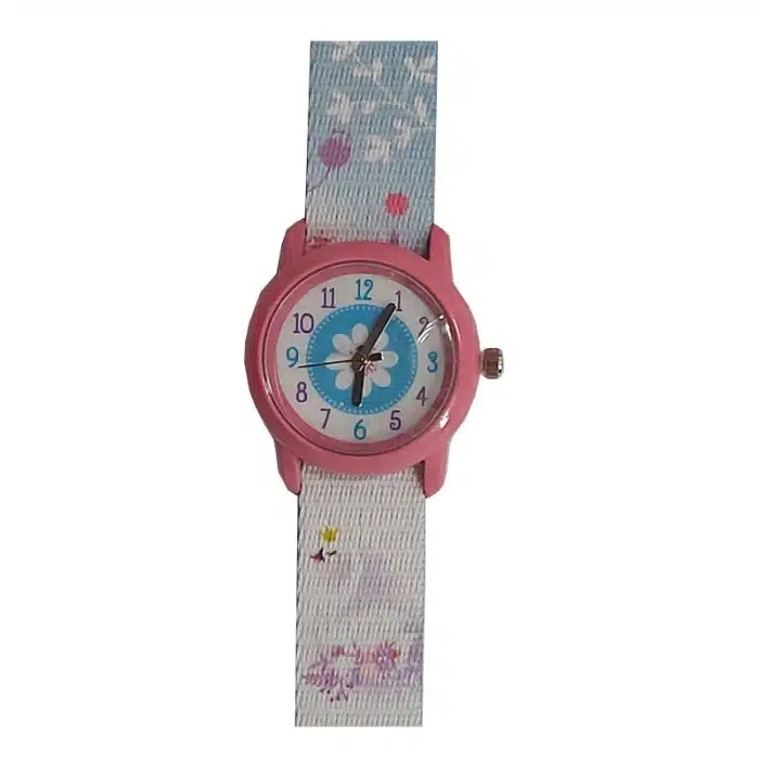 Ρολόι Χειρός Παιδικό Κύκνος - Λουλούδι Γαλάζιο / Ροζ