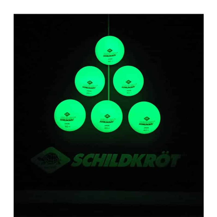 DONIC Μπαλάκια Ping Pong Jade 40+ x 6 Φωσφοριζέ Πράσινα