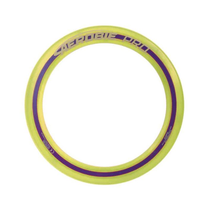 Δίσκος Frisbee Δαχτυλίδι AEROBIE Ring Pro Ø33cm Κίτρινο
