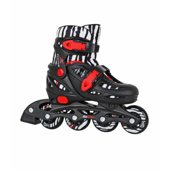 Roller Skates In-Line adjustable POOTER TEMPISH Μαύρο/Κόκκινο