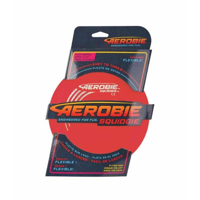 Δίσκος Frisbee "SQUIDGIE" 20cm AEROBIE Κόκκινο