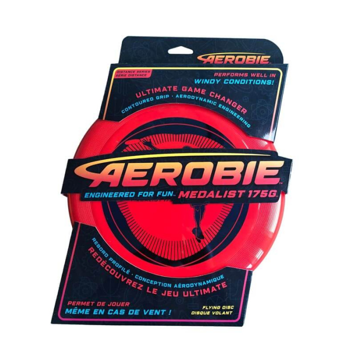 Δίσκος Frisbee Αγωνιστικός "Medalist" 27cm AEROBIE Κόκκινο
