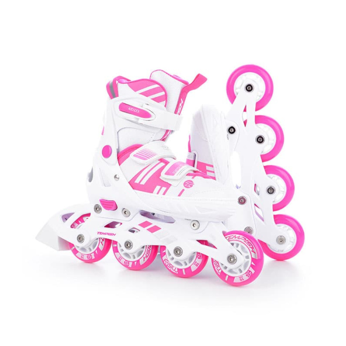Rollers/Ice Skates 2 σε 1 Πατίνια MISTY DUO GIRLS Άσπρο/Ροζ