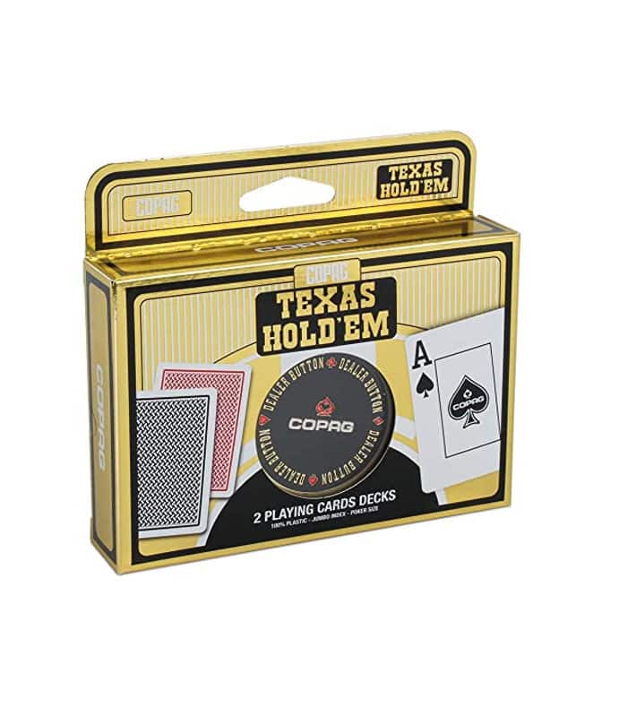 Τράπουλα Πόκερ Texas Hold'erm 2πλή με dealer