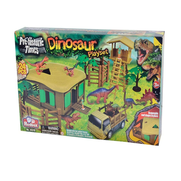 Σετ παιχνιδιού πάρκο & 7 δεινόσαυροι