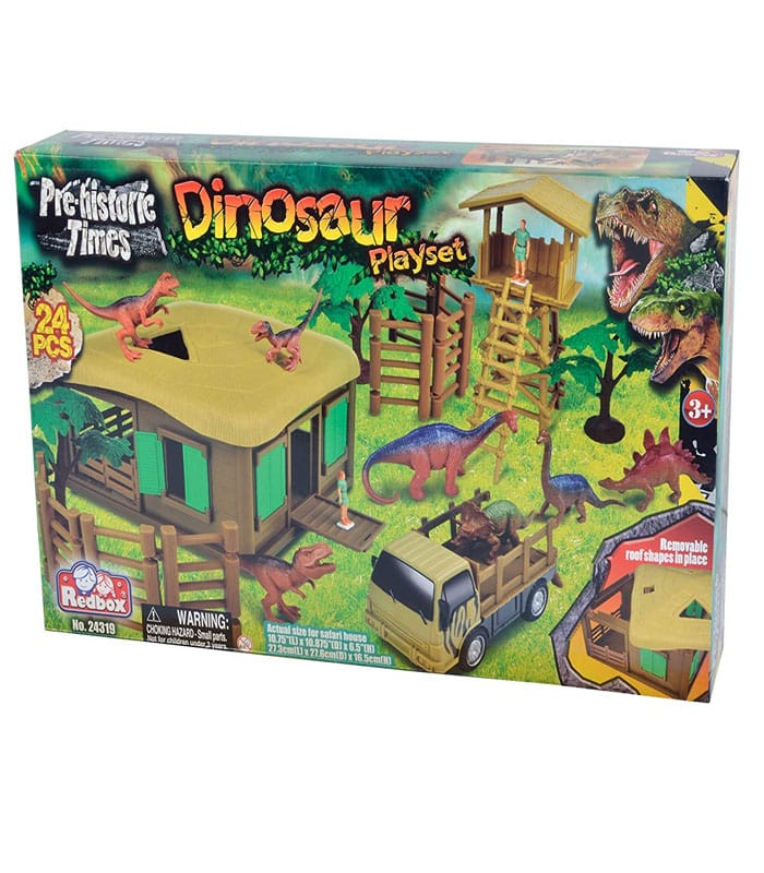 Σετ παιχνιδιού πάρκο & 7 δεινόσαυροι