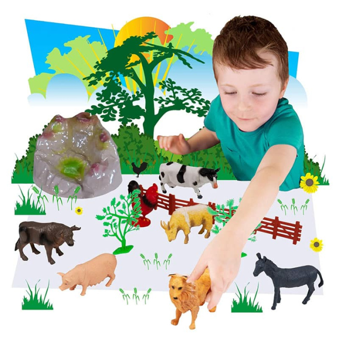 Σετ Παιχνιδιών φάρμα ζώων farm Μινιατούρες για παιδιά