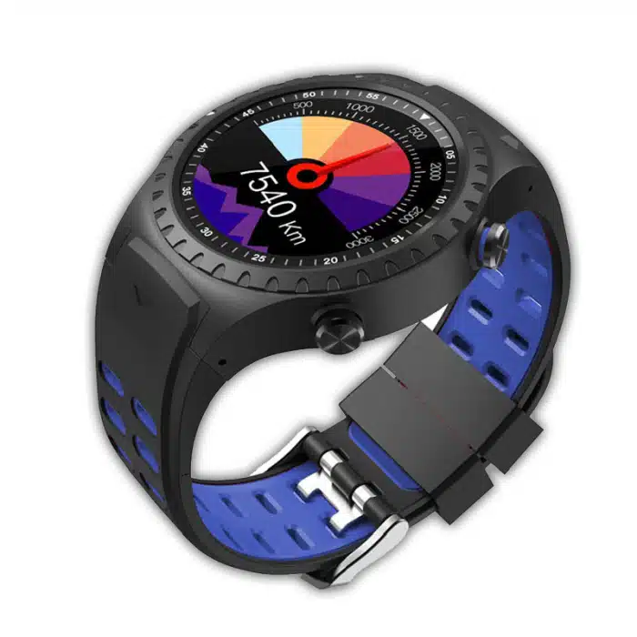 Smartwatch SG12, Black/ Blue λουράκι σιλικόνης