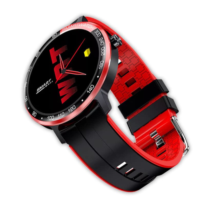 Smartwatch DAS.4 SP10 Smart Black-Red Silicone Strap