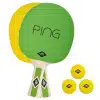 Σετ Ping Pong Donic Ρακέτα/Μπαλάκια Πράσινο/Κίτρινο