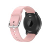 Smartwatch SG60, μαύρη κάσα & ροζ λουράκι σιλικόνης